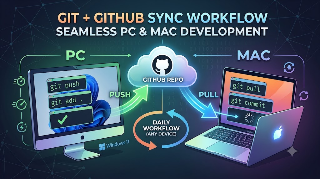 Git & GitHub Sync Workflow: Seamless Development Across PC and Mac