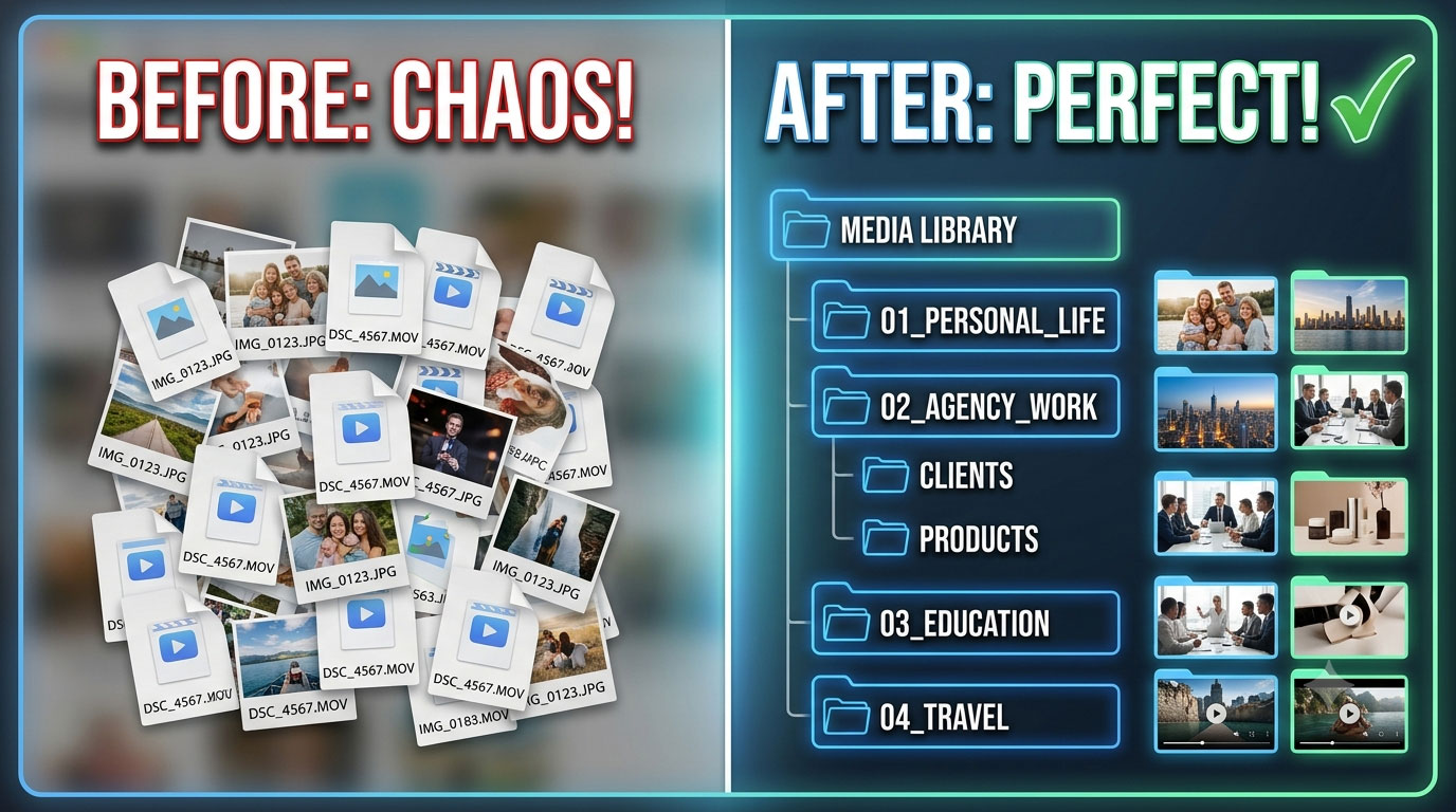 Simplified Photo & Video Organization: A Clean, High-Efficiency Folder Structure