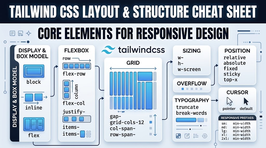 TailwindCSS Layout & Structure Cheat Sheet